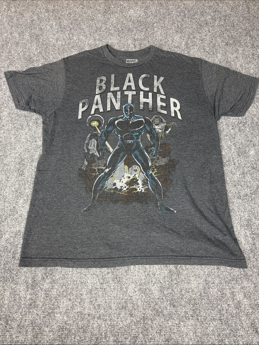 Marvel Black Panther Short Sleeve Tee - Charcoal